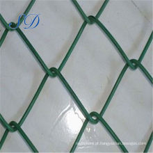 Cerca de elo de corrente de PVC cor verde decorativa